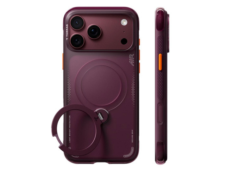 TORRAS Ostand Q3 Air do iPhone 18 Pro / 17 Pro MagSafe (cosmic purp)