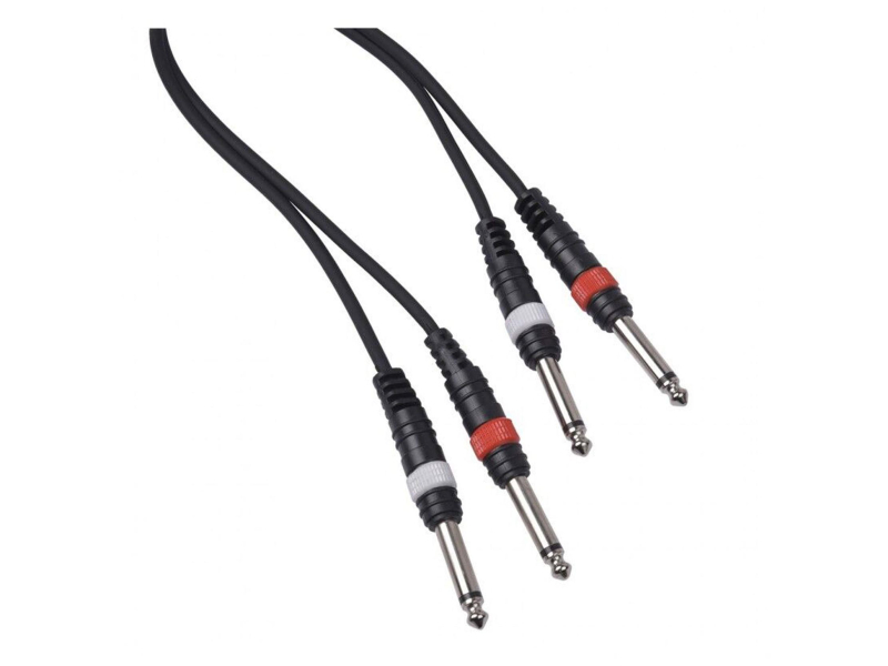 CABLE4ME 2x jack mono 6,3mm 2x jack mono 6,3mm 6m