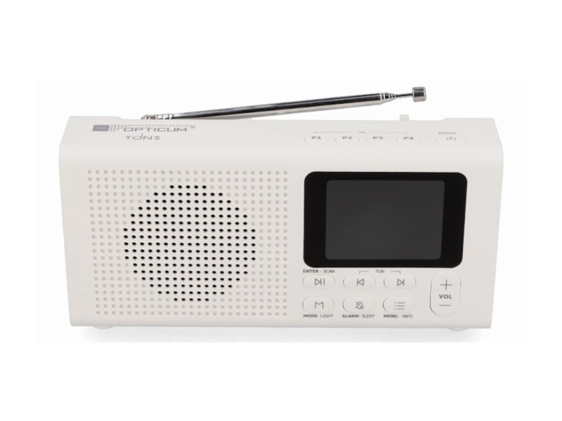 OPTICUM TON5 FM/DAB/DAB+/BT Białe