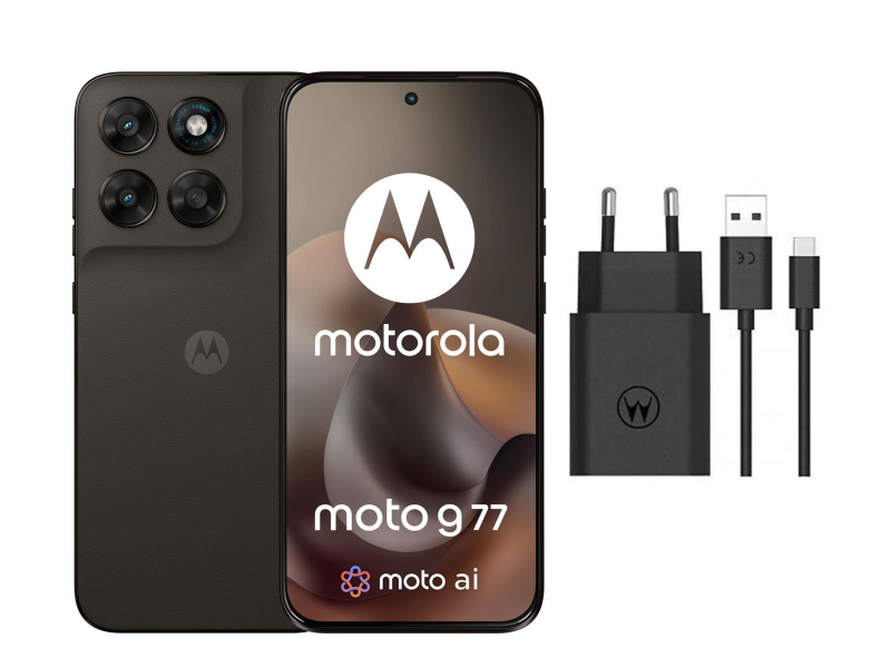 Motorola moto g77 5G 12/256GB Black Olive 120Hz + Ładowarka 33W