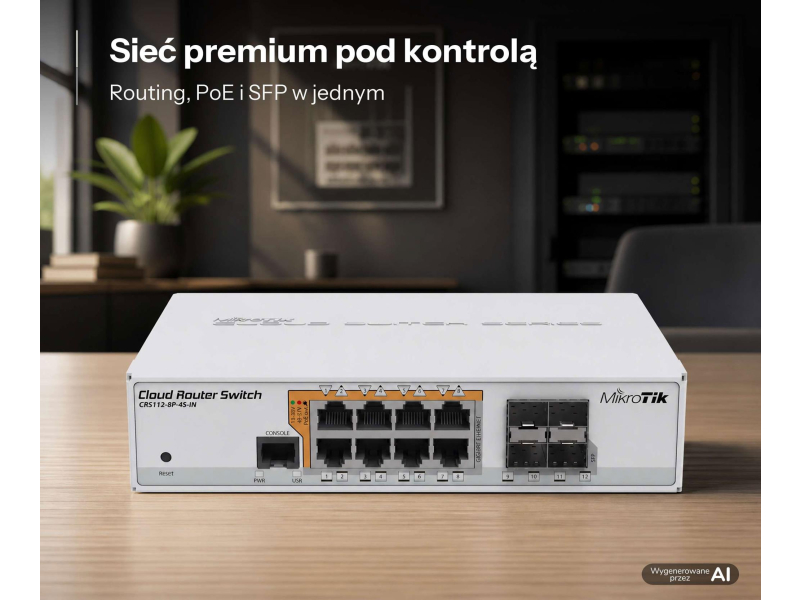 MikroTik CRS112-8P-4S-IN