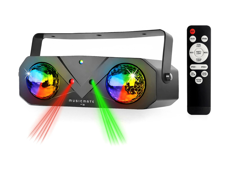 MusicMate Multiefekt dyskotekowy Party Light MM-DB400 BeamXtreme