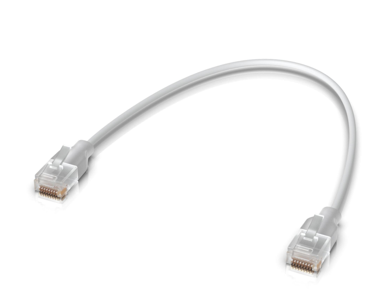 Ubiquiti UACC-Cable-Patch-EL-0.3m-W  LAN Etherlighting Cat.6 0.3m