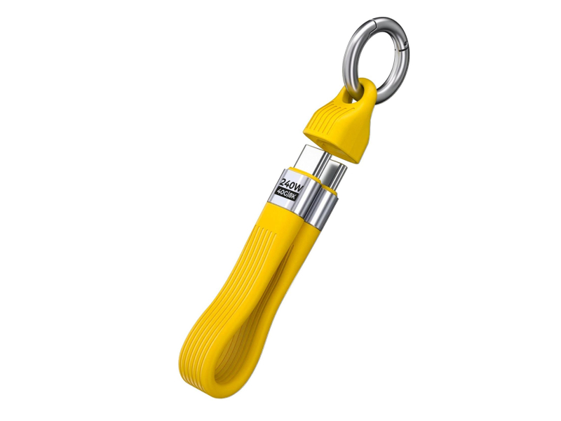 Mobile Origin Keychain Cable 40Gbps 8K USB-C CB17 240W Yellow