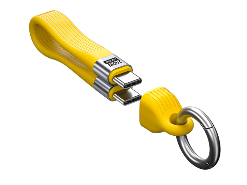 Mobile Origin Keychain Cable 40Gbps 8K USB-C CB17 240W Yellow