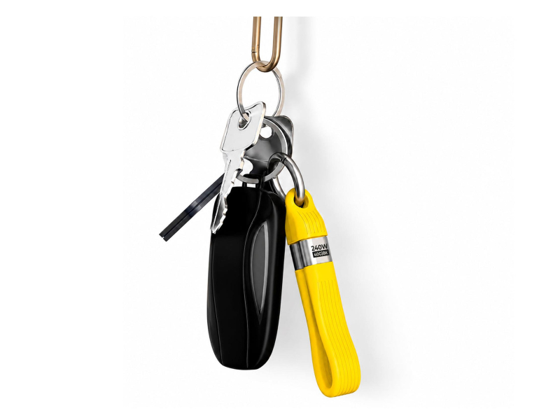 Mobile Origin Keychain Cable 40Gbps 8K USB-C CB17 240W Yellow
