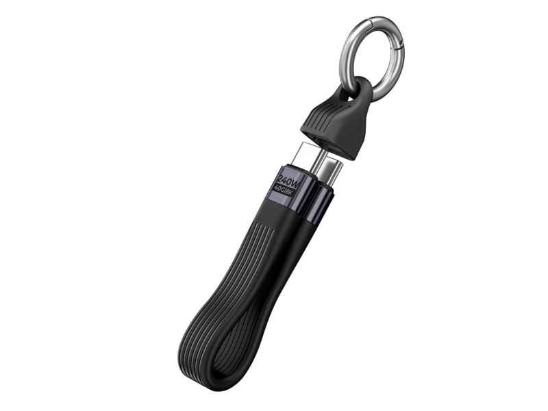 Mobile Origin Keychain Cable 40Gbps 8K USB-C CB17 240W Black