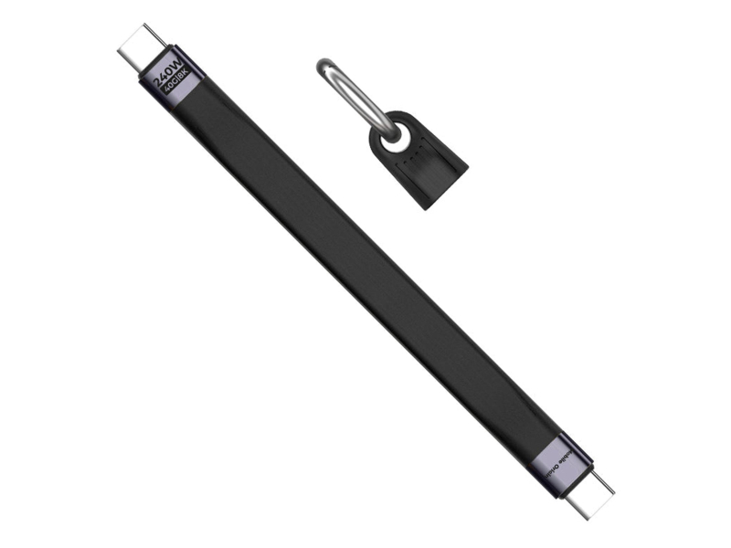 Mobile Origin Keychain Cable 40Gbps 8K USB-C CB17 240W Black