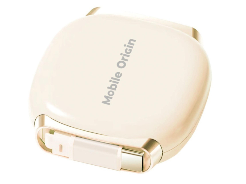 Mobile Origin Retractable Cable Box USB-C to USB-C CB7 Beige 100W