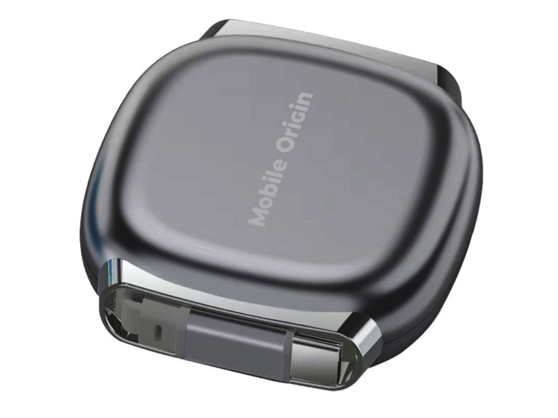Mobile Origin Retractable Cable Box USB-C to USB-C CB7 Black 100W