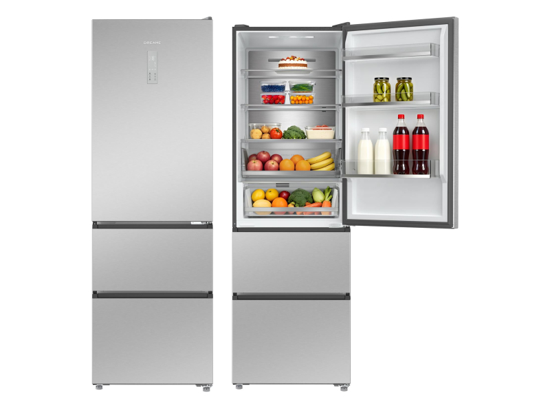 Dreame DRT400WMBEEU French Door No Frost 185cm Srebrna 403L
