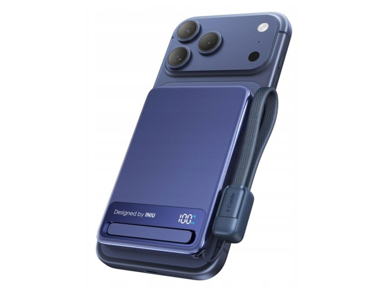 INIU INIU MagPro Slim 5K 5000mAh z kablem USB-C USB-C blue