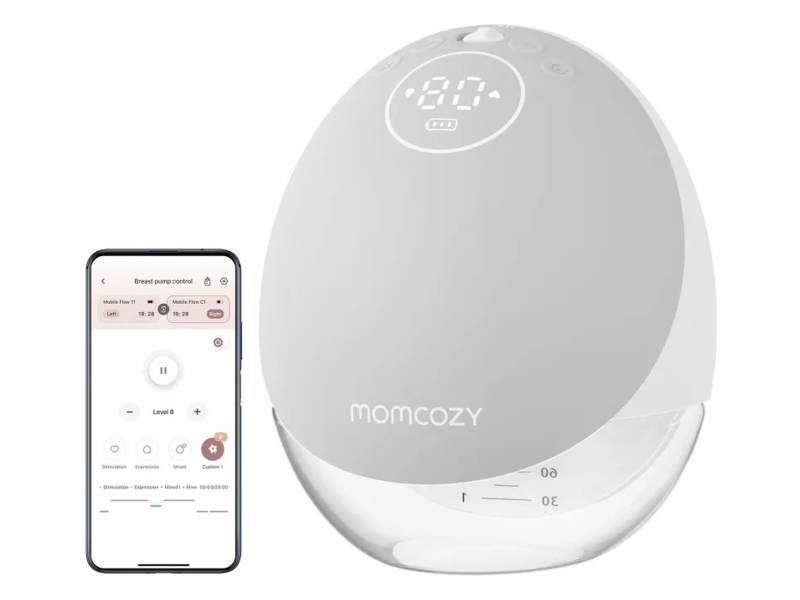 MOMCOZY Laktator M9, pojedynczy, szary, 150ML