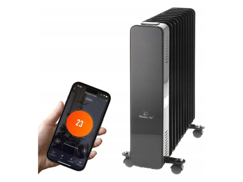 Mission Air Grzejnik olejowy OSLO 2500W Black WiFi