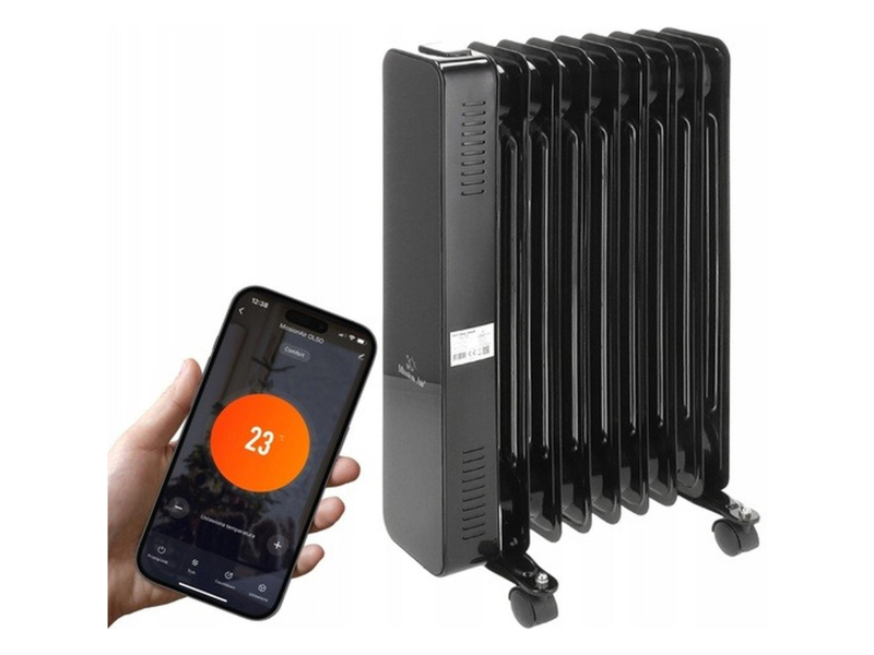 Grzejnik olejowy OSLO 2000W Black WiFi