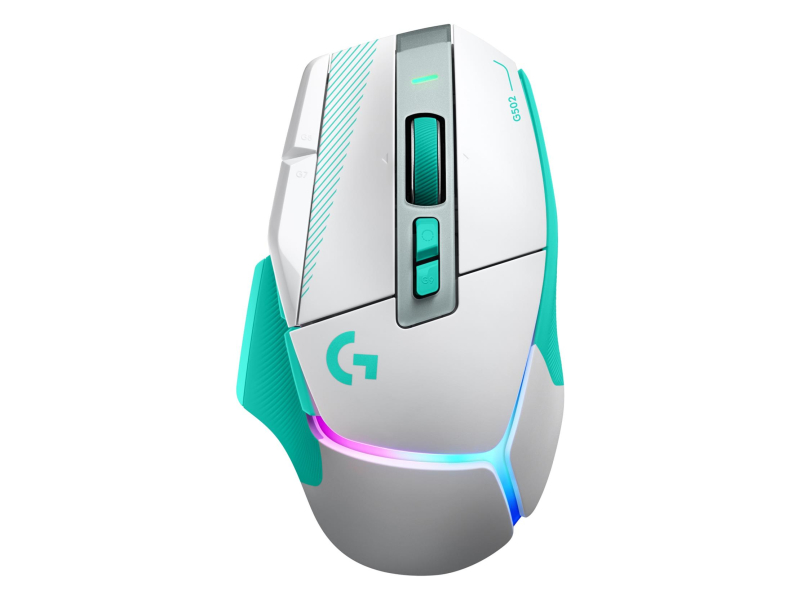 Logitech G502 X PLUS miętowy