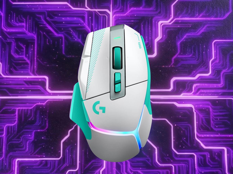 Logitech G502 X PLUS miętowy