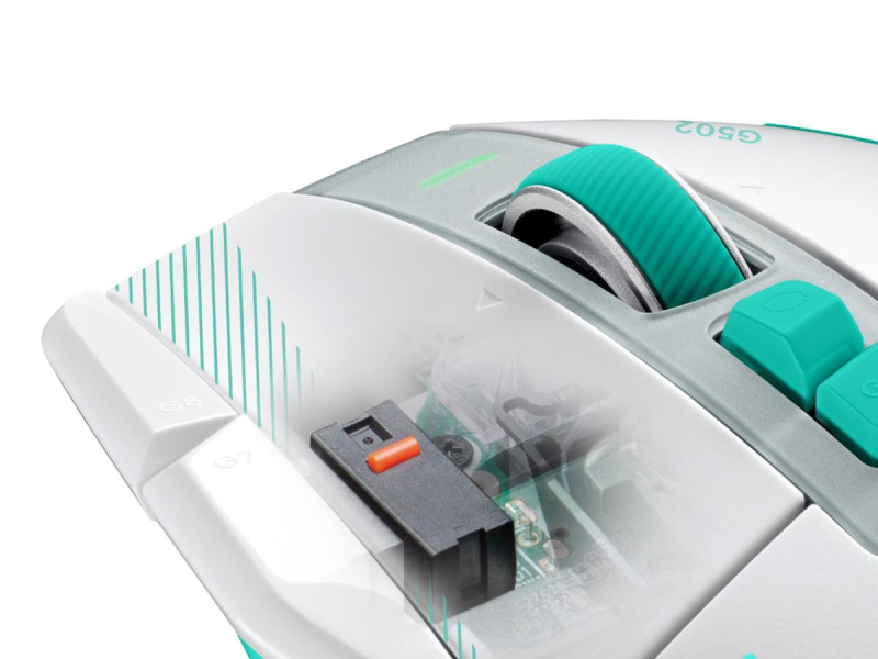 Logitech G502 X PLUS miętowy