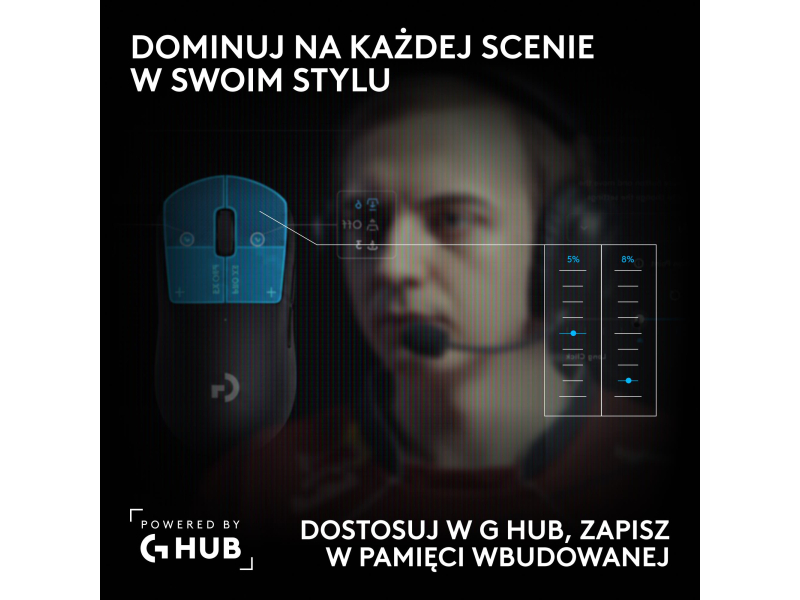 Logitech G PRO X3 Superstrike czarny