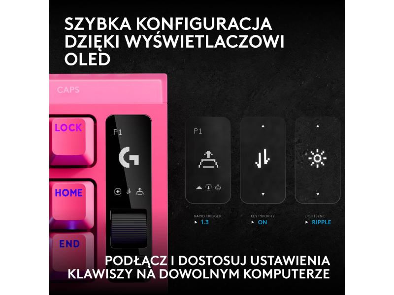 Logitech G PRO X2 TKL Rapid magenta
