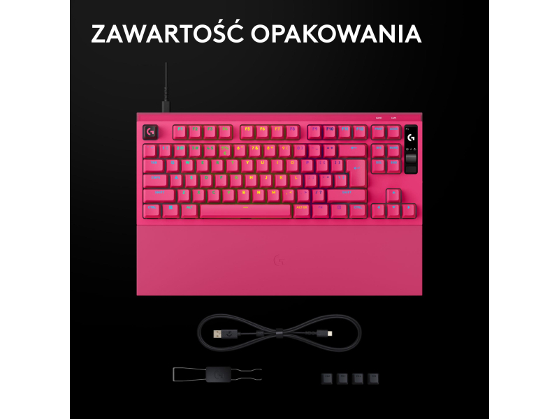Logitech G PRO X2 TKL Rapid magenta