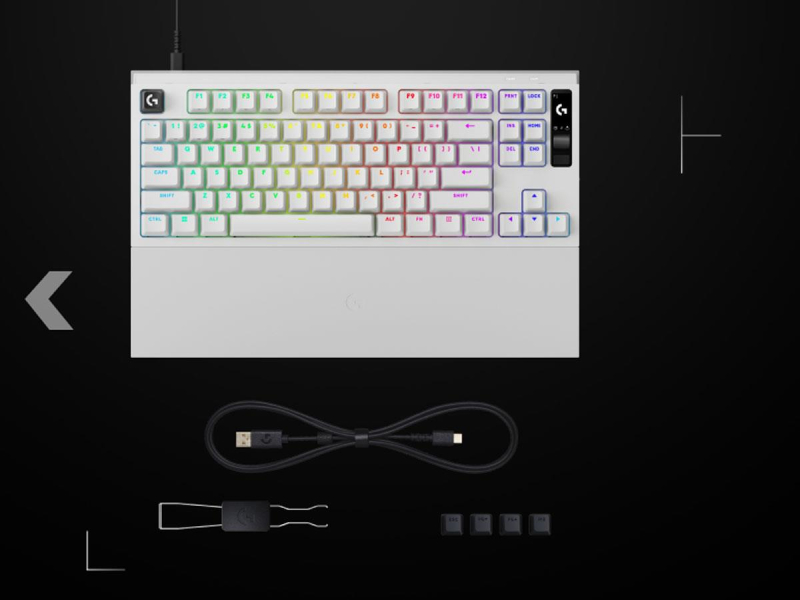 Logitech G PRO X2 TKL Rapid biały