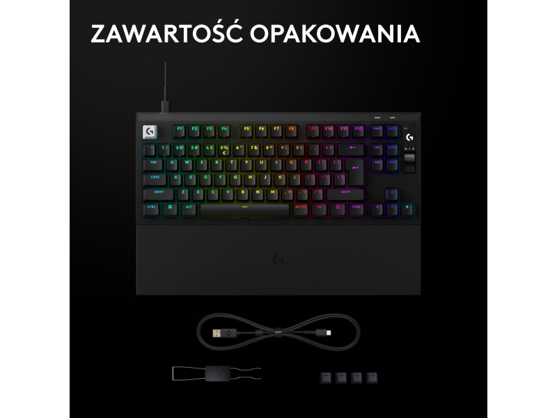 Logitech G PRO X2 TKL Rapid czarny
