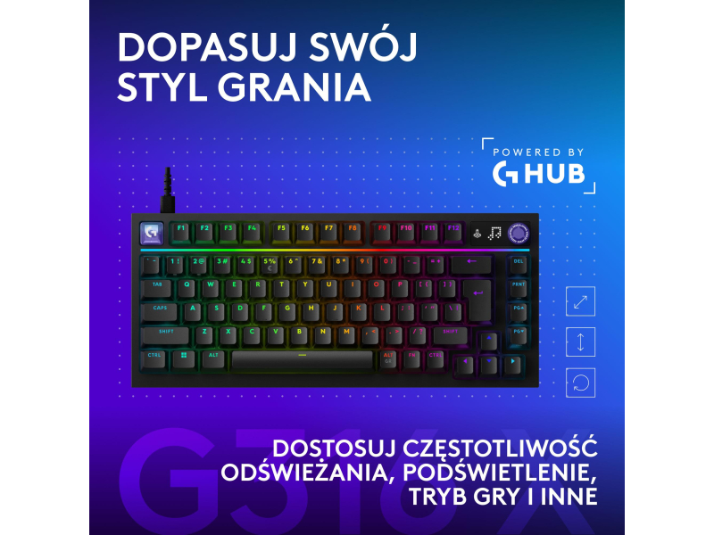 Logitech G316 X 75 czarny
