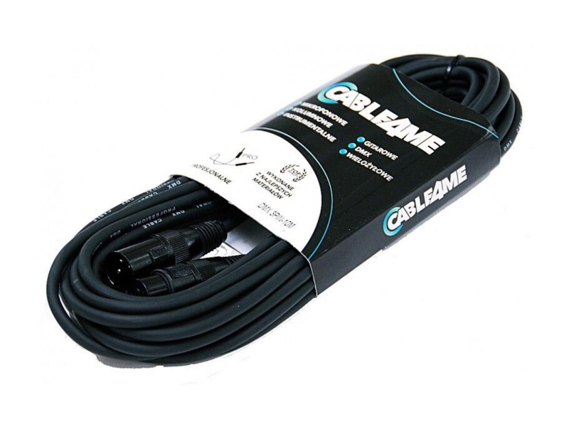 CABLE4ME przewód kabel DMX 3Pin 1m do świateł