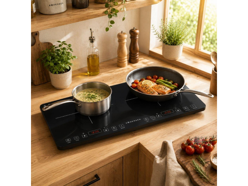 Kohersen Kuchenka indukcyjna Black Matt Double
