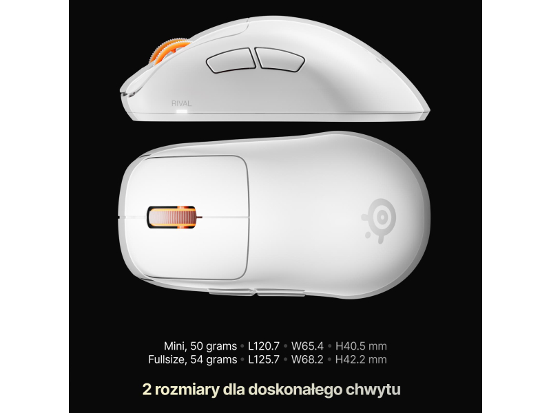 SteelSeries Rival Pro Mini biała