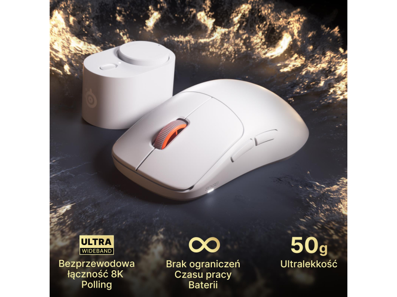 SteelSeries Sensei Pro Mini biała