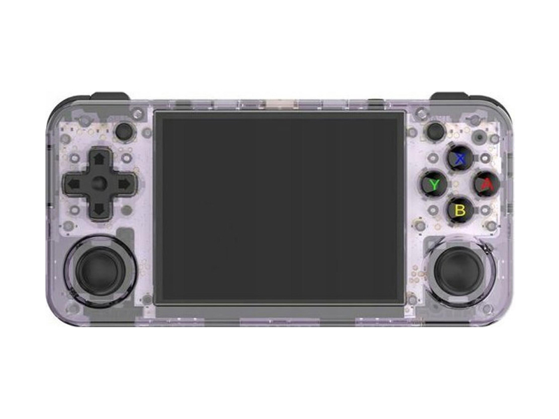 Anbernic RG35XX H fioletowy transparenty