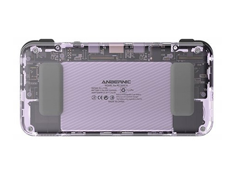Anbernic RG35XX H fioletowy transparenty