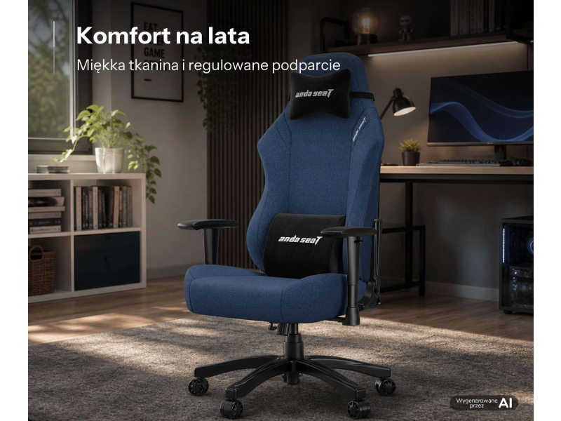 Anda Seat Luna L materiałowy granatowy