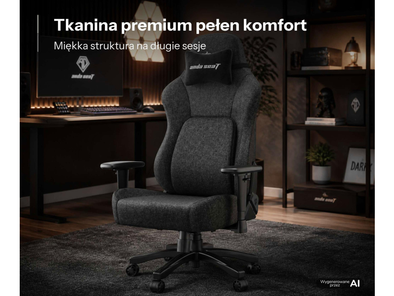 Anda Seat Phantom 4 L materiałowy czarny