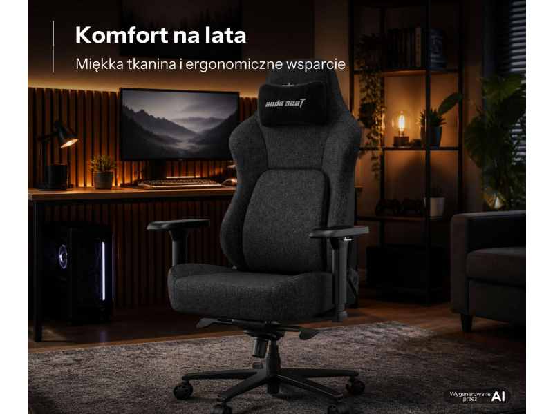 Anda Seat Phantom 4 Pro L materiałowy czarny