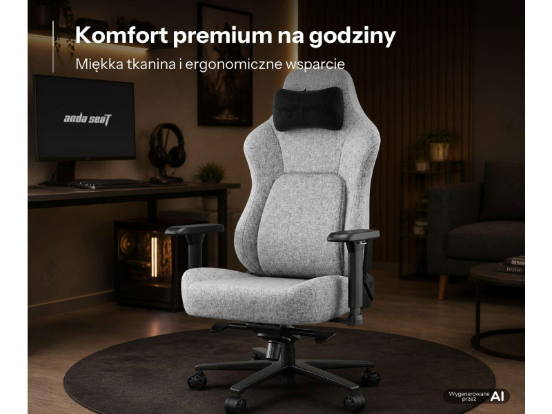 Anda Seat Phantom 4 Pro L materiałowy szary