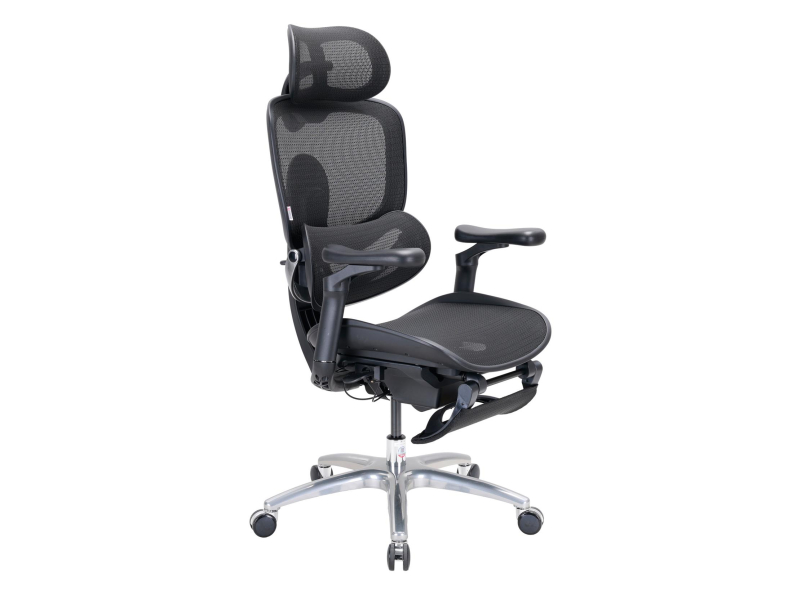 Sihoo DORO C300 LITE V2 czarny z podnóżkiem