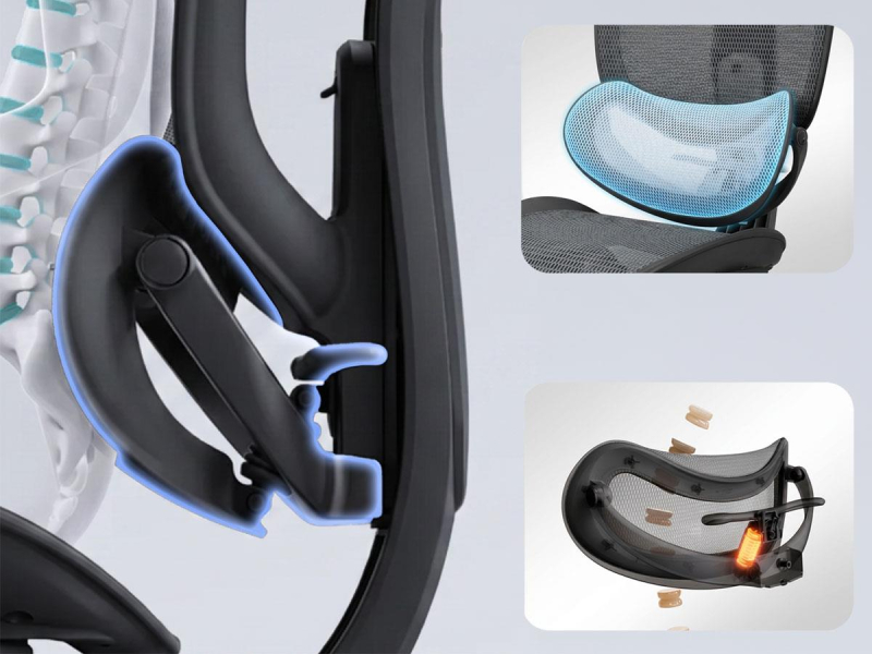 Sihoo DORO C500 V2 Ultra czarny z podnóżkiem