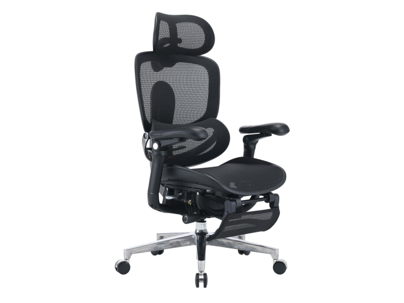 Sihoo DORO C500 V2 Ultra czarny z podnóżkiem