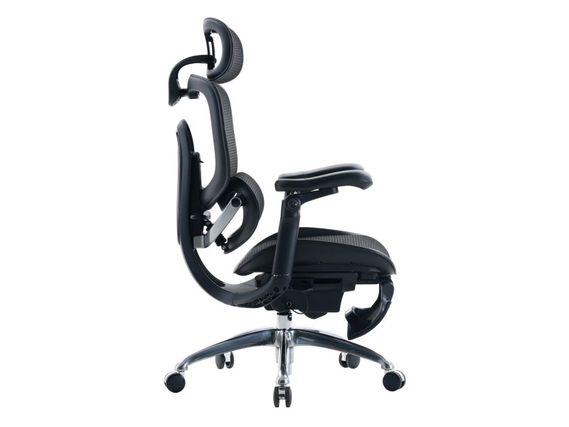 Sihoo DORO C300 PRO V2 czarny z podnóżkiem