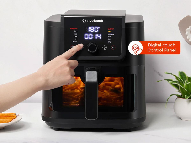 Nutricook Frytkownica beztłuszczowa Air Fryer Slim XXL 8 l
