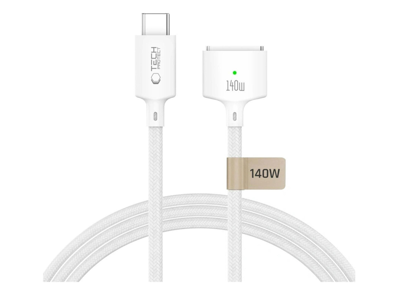 Tech-Protect ULTRABOOST MACBOOK CABLE USB-C TO MAGSAFE 3 140W 2M WHITE