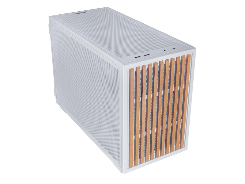 Lian Li DAN Cases B4 Wood Edition White