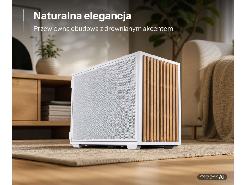 Lian Li DAN Cases B4 Wood Edition White