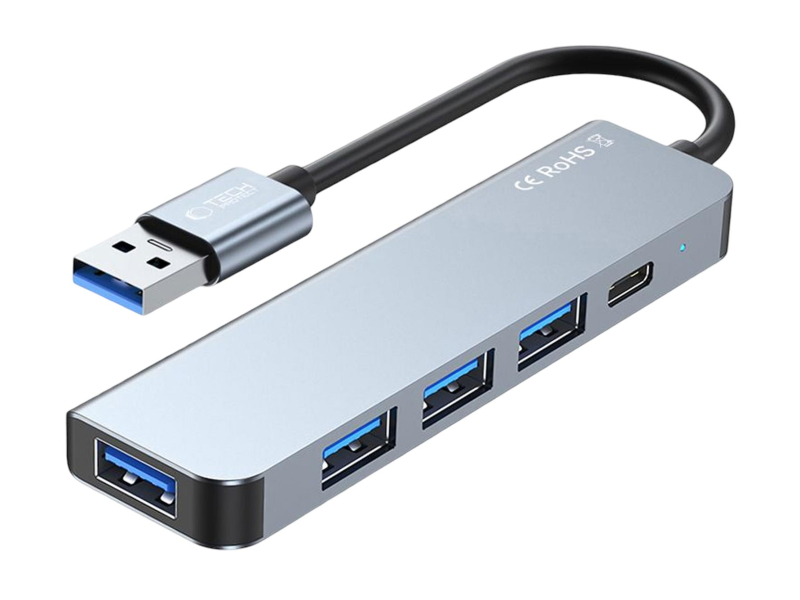 Tech-Protect V0-HUB ADAPTER 5IN1 GREY