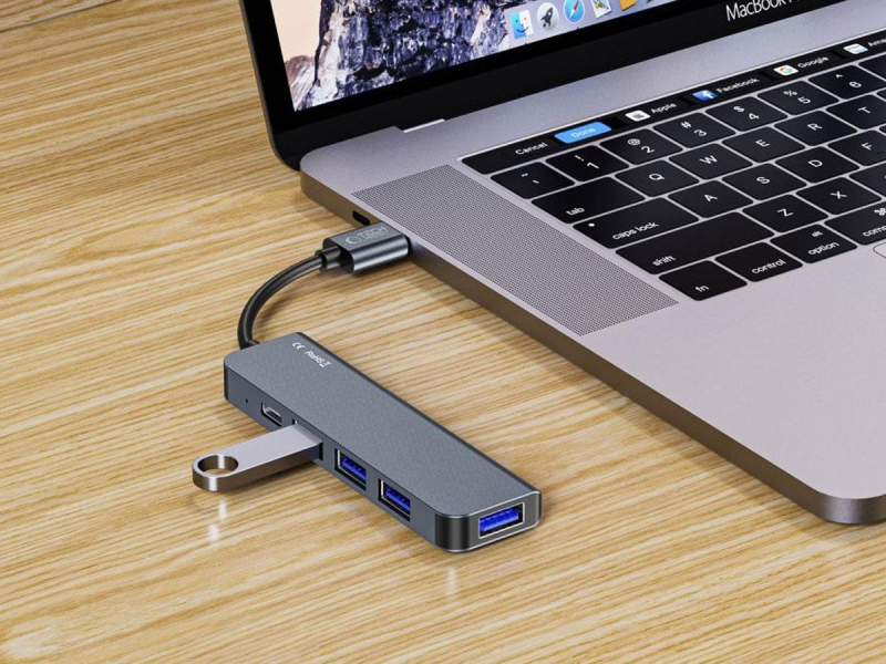 Tech-Protect V0-HUB ADAPTER 5IN1 GREY