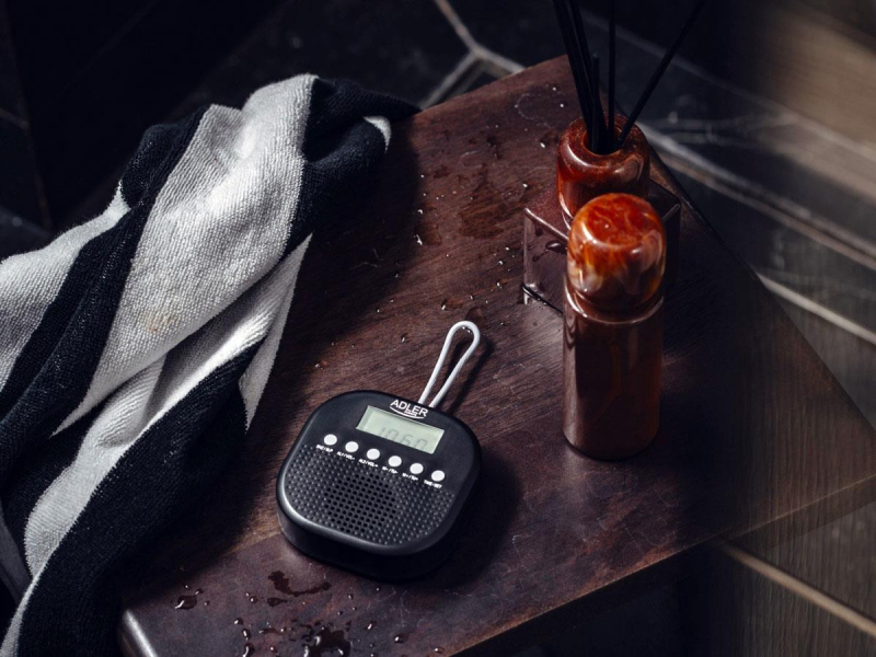 Adler AD1912 Radio FM, Wodoodporne IPX4