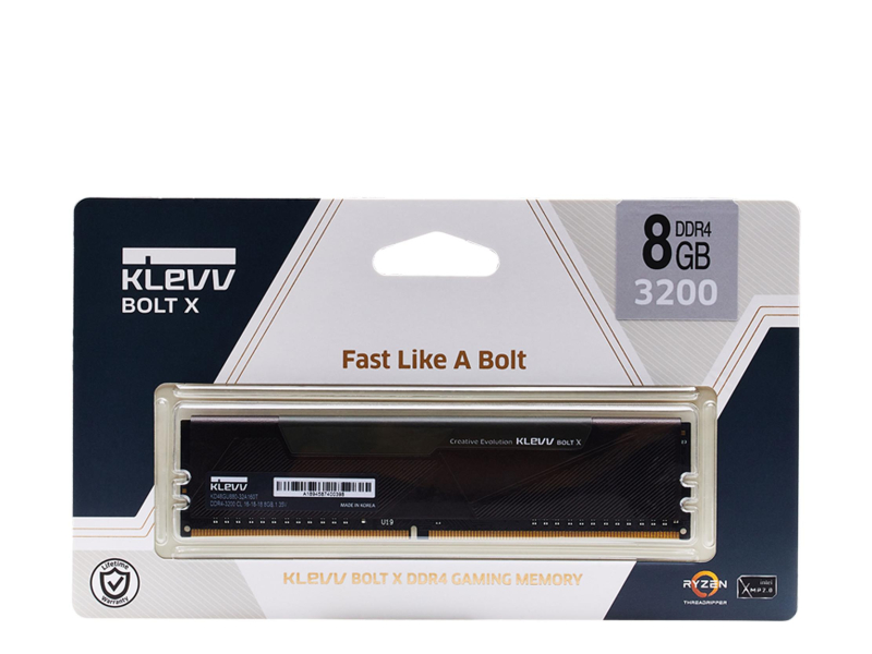 KLEVV 8GB (1x8GB) 3200 CL16 Bolt X